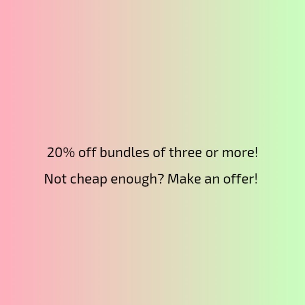 All reasonable offers accepted.